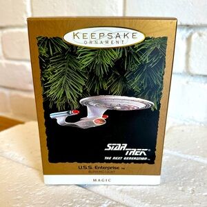Star Trek The Next Generation U.S.S. Enterprise Keepsake Ornament NIB